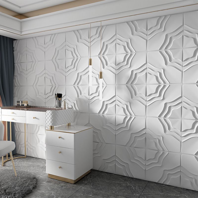 Modern square wall panel Peel and stick texture pattern wall covering