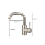 Swivel Bathroom Faucet Contemporary Design Vessel Faucet with Stainless Steel