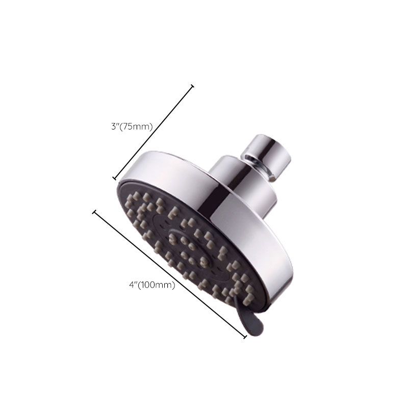 Round Small Upper Shower Head Wall Mount Adjustable Shower Head