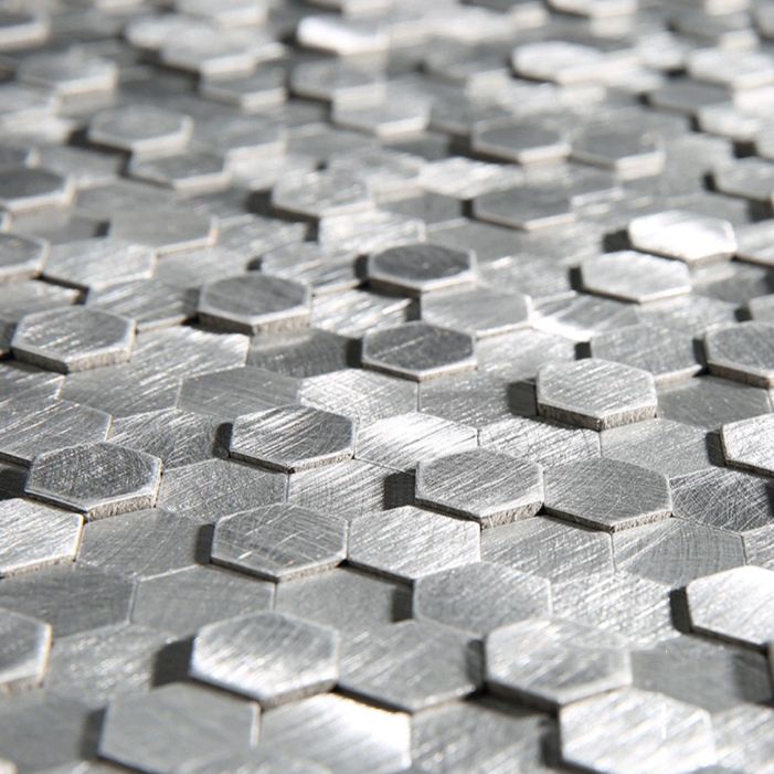 Mosaic Tiles Waterproof Peel and Stick Wall Tile with Hexagonal Shape