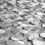 Mosaic Tiles Waterproof Peel and Stick Wall Tile with Hexagonal Shape