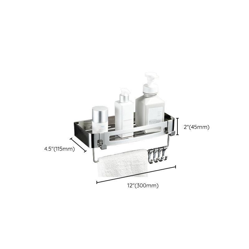 Modern Bathroom Hardware Set Silver Bathroom Shelf Bathroom Hardware Set