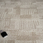 Living Spaces Square Vinyl Flooring Peel and Stick Fabric Look PVC Floor Covering
