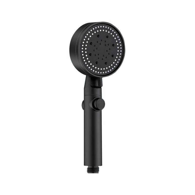 Round Handheld Showerhead Modern Plastic Head with Self-Cleaning
