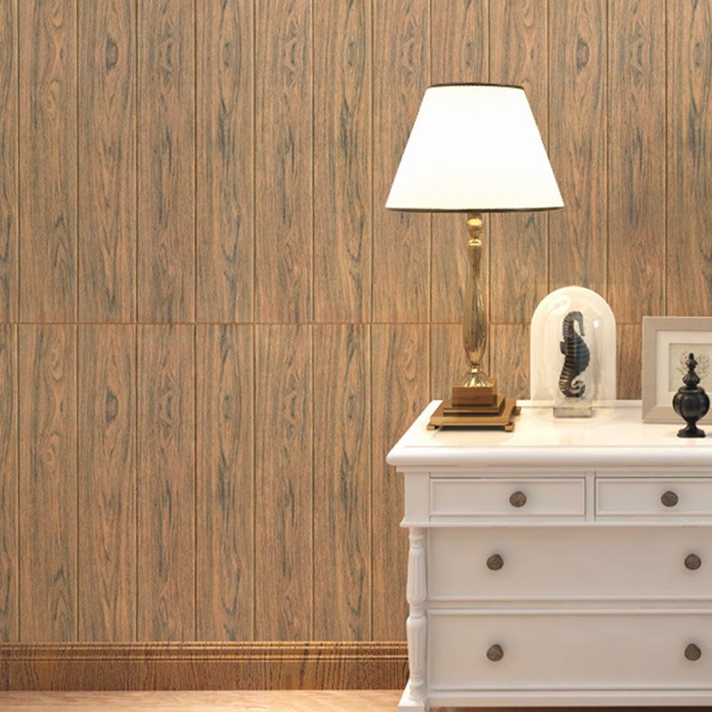 3D Embossed Interior Wall Covering Self-Adhesive Wood Look Wall Paneling