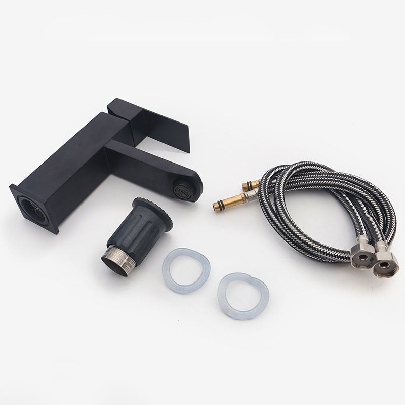Basic Centered Sink Faucet Monochrome Faucet Sink Bathroom Faucet