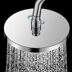 Round solid shower metal modern shower head combination for the bathroom