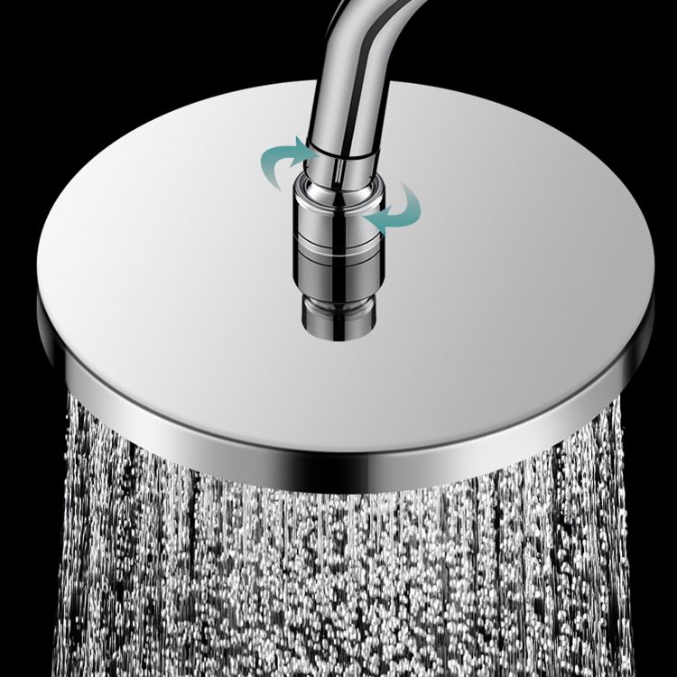 Round solid shower metal modern shower head combination for the bathroom