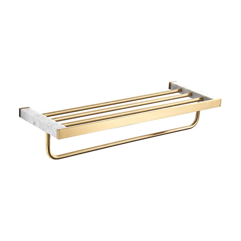 Metal and Marble Bathroom Accessory Single or in Set in Gold