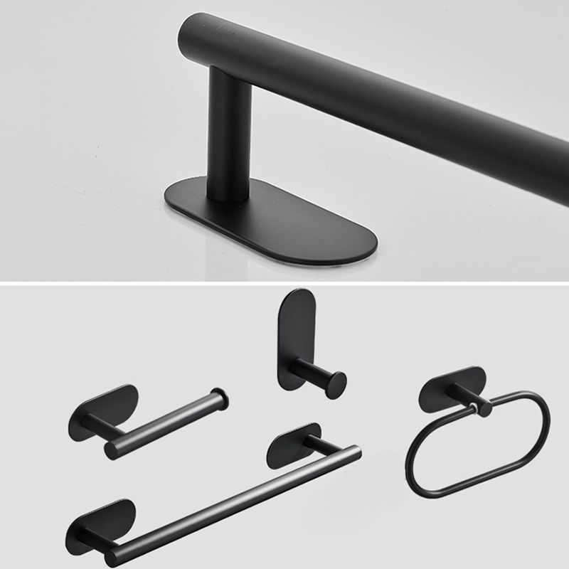 4-piece traditional bathroom hardware set with towel ring/paper holder & bath towel hook