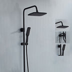 Modern adjustable water flow shower faucet shower arm shower system on the wall