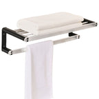Modern Bath Accessories Set Black Towel Bar Bath Shelf Bathroom Fixtures Set