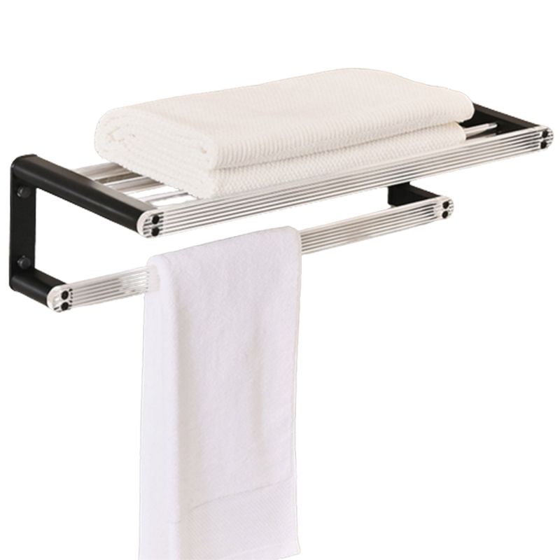 Modern Bath Accessories Set Black Towel Bar Bath Shelf Bathroom Fixtures Set