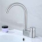 Deck Mounted Center Freestanding Bathtub Filler Single Handle Freestanding Faucet
