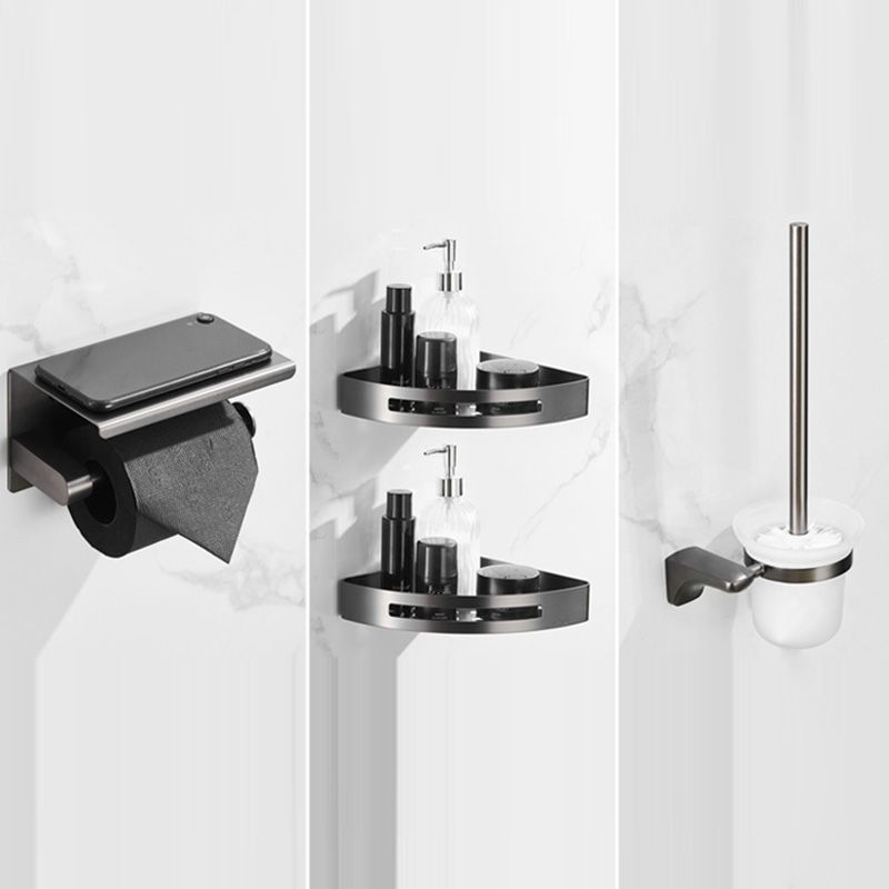 Modern Bathroom Accessories Hardware Set Gray Bathroom Accessories Set