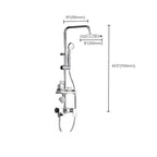 Wall-mounted shower system handle lever spot resist copper shower system