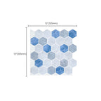 Mosaic tiles for peeling and sticking Modern style wallpaper with square shape
