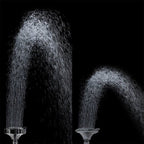 Modern Standard 5 Settings Shower Head Round Metal Adjustable Spray Pattern Shower Head