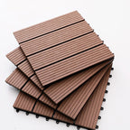 Striped Pattern Patio Tiles Laying Pattern Square Deck Board Outdoor Patio
