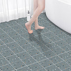 Bathroom Square PVC Flooring 24" x 118" x 4mm Peel and Stick Vinyl Flooring