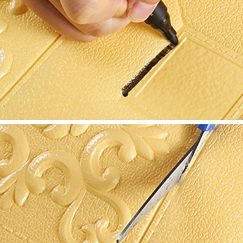 Modern wall covering foam 3D embossed peel and stick wall panel