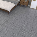 Scratch-resistant plastic floor Rectangular fabric look square edge floor