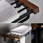 Metal Bathroom Accessories Set Walnut Brown Bathroom Accessories Set