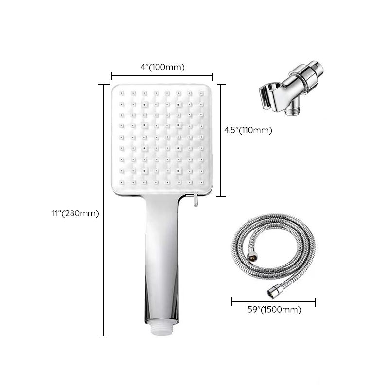 Classic Handheld Showerhead Standard Round Showerheads in Silver