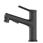 Round Vessel Sink Bathroom Faucet Simple Style Faucet with Brass Material