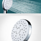 Modern Round Hand Shower 3 Spray Patterns Wall Mounted Hand Shower