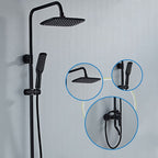 Modern adjustable swivel shower head metal shower fixture on the wall