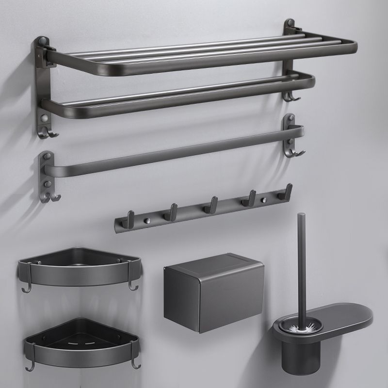 Modern Bathroom Fixture Set Towel Bar Gray Bathroom Shelf Bathroom Set