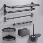 Modern Bathroom Fixture Set Towel Bar Gray Bathroom Shelf Bathroom Set