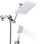 Contemporary Shower Head Combination Polished Stainless Steel Wall-Mounted Shower Head