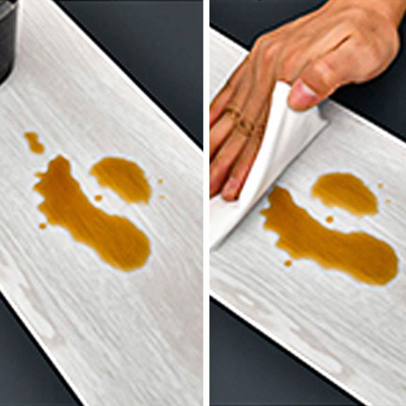 Modern Peel and Stick Tile Flexible Wood Look Scratch Resistant Vinyl Plank
