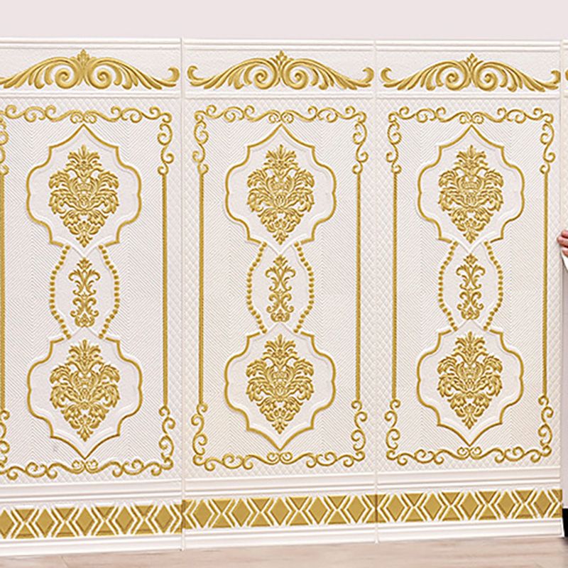 3D embossed wall panel Glam style waterproof wall panel for the living room