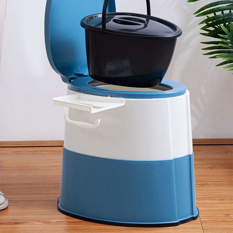 Modern flush toilet plastic round floor-mounted toilet bowl for bathroom