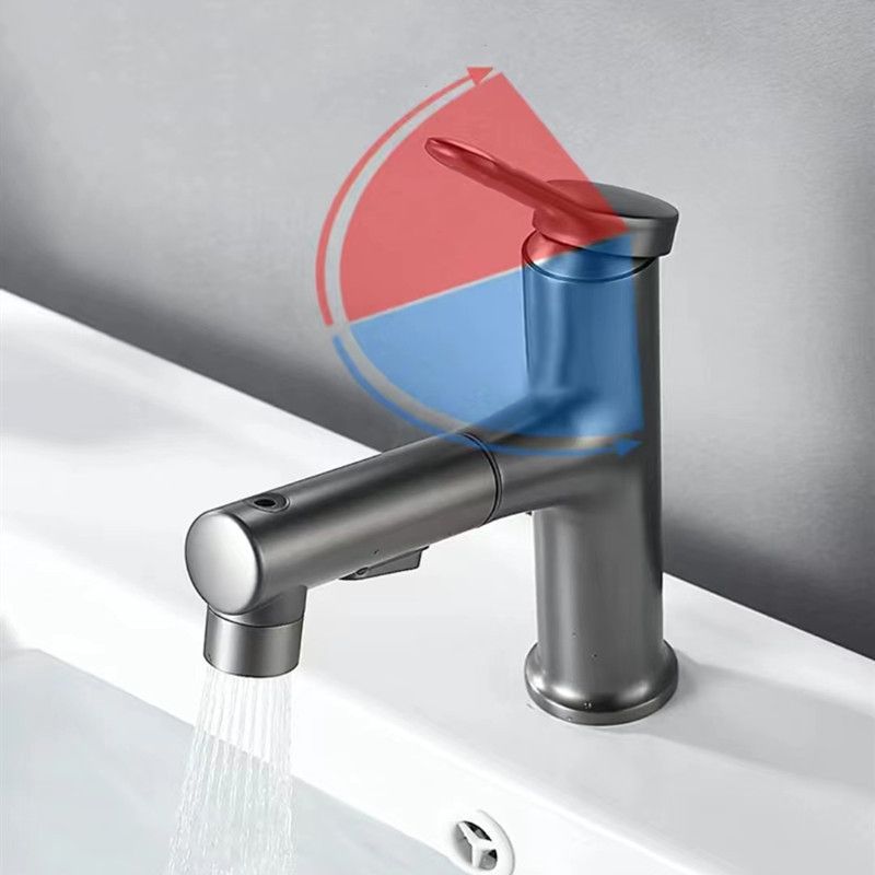 Vessel Sink Faucet Contemporary Pull-out Tap with Swivel Spout