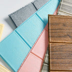 Smooth Splash Protection Panels Waterproof Peel and Stick Wall Covering