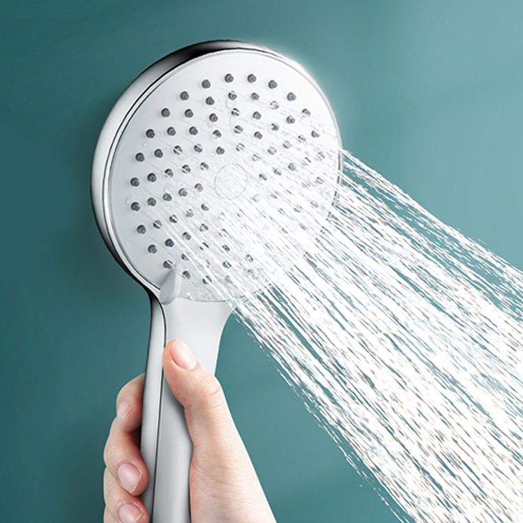 Round Self-Cleaning Handheld Shower Adjustable Water Flow Wall Mounted Hand Shower