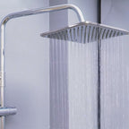 Contemporary Showerhead Combination Dual Showerhead Stainless Steel Wall-Mounted Showerhead