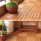 Composite deck tile Solid Color Waterproof Patio Floor Tile