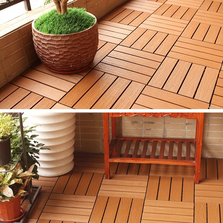 Composite deck tile Solid Color Waterproof Patio Floor Tile