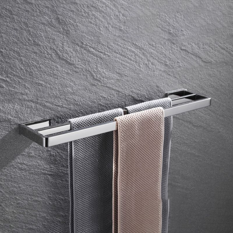 5-piece modern bathroom accessories as single item or in set Polished chrome bathroom set