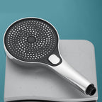 Modern Round Hand Shower Adjustable Spray Pattern Wall Mount Hand Shower