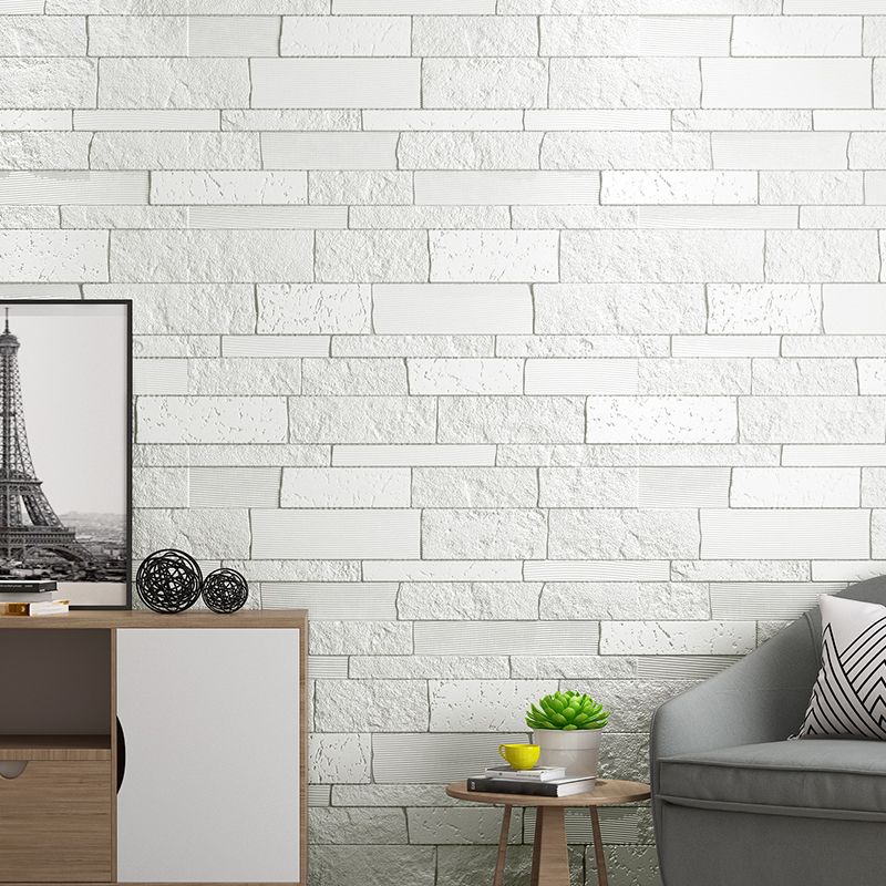 Industrial 3D Brick Wall Plank Bathroom Living Room Wall Panel Set of 10