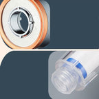 Reversible round shower head 3 spray types adjustable water flow handheld shower