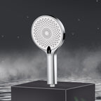 Round Fixed Shower Head High Flow Aerated Wall Mount Shower Head