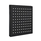 Contemporary square shower head combination with hand shower