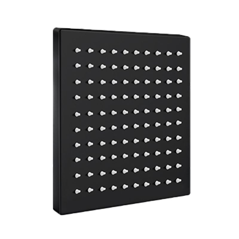 Contemporary square shower head combination with hand shower